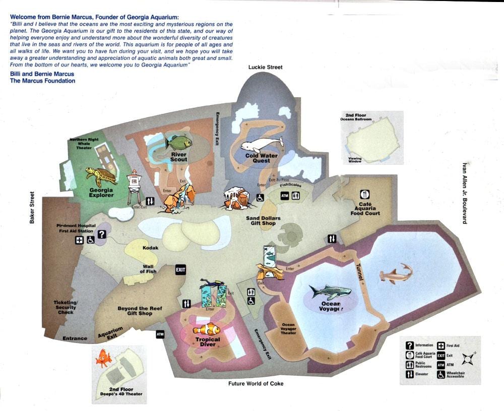 Georgia Aquarium வரைபடம்