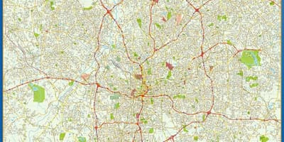தெரு வரைபடத்தை அட்லாண்டா