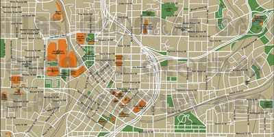 நகரம் Atlanta வரைபடம்